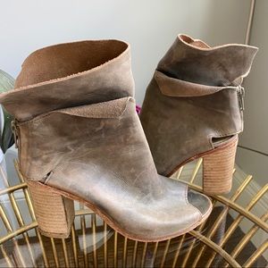 Free People Peep Toe Booties